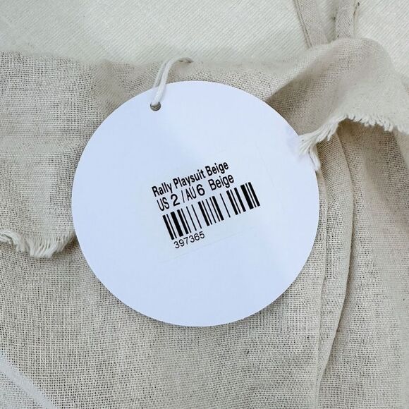 NWT Princess Polly Rally Playsuit in Beige - Picture 3 of 5